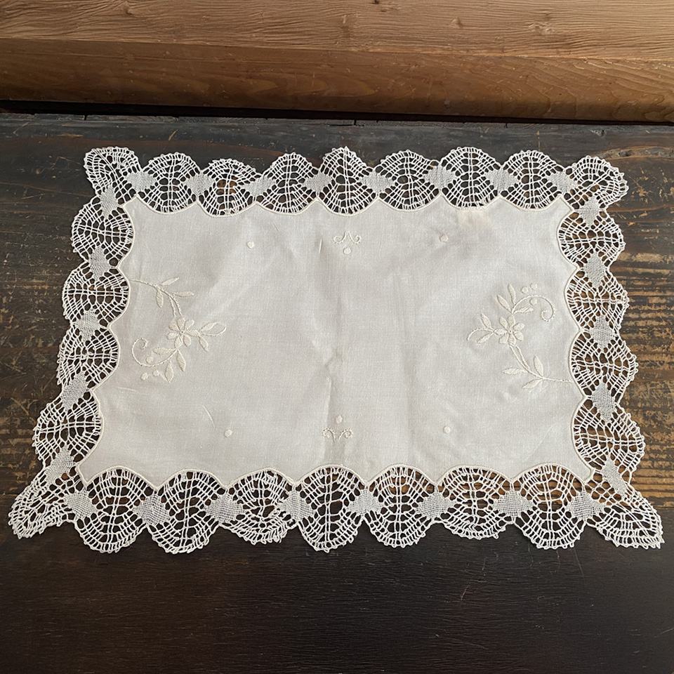 テーブルセンター 長方形 テーブルリネン 敷物 レース 画像4