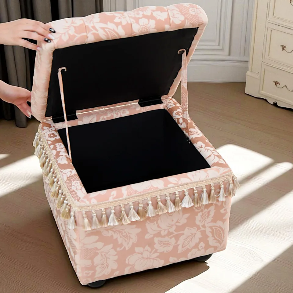 ヨーロピアン ロココ調 姫系 収納付き スツール 画像7