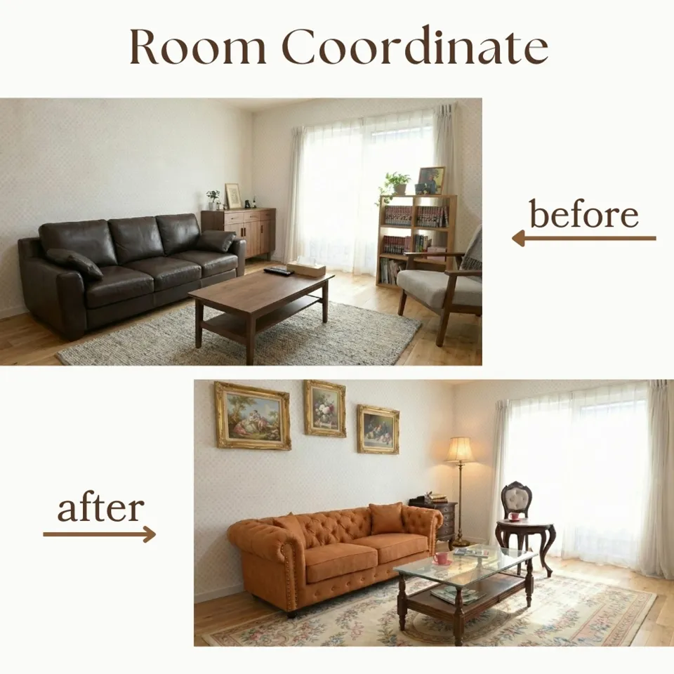 クラシック チェスターフィールド 3人掛けソファ 3P 撥水 キャメル 画像14