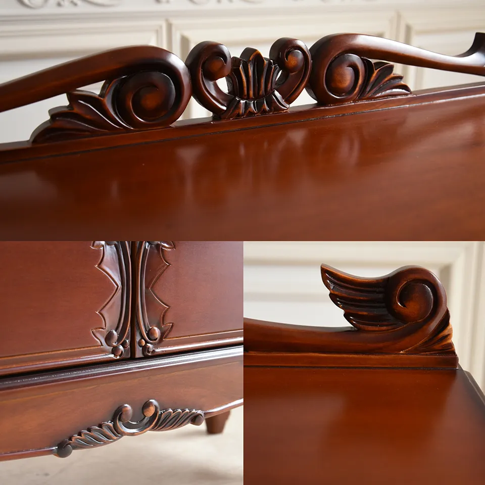 アンティーク調 パルマ マホガニー ワイド チェスト 画像11