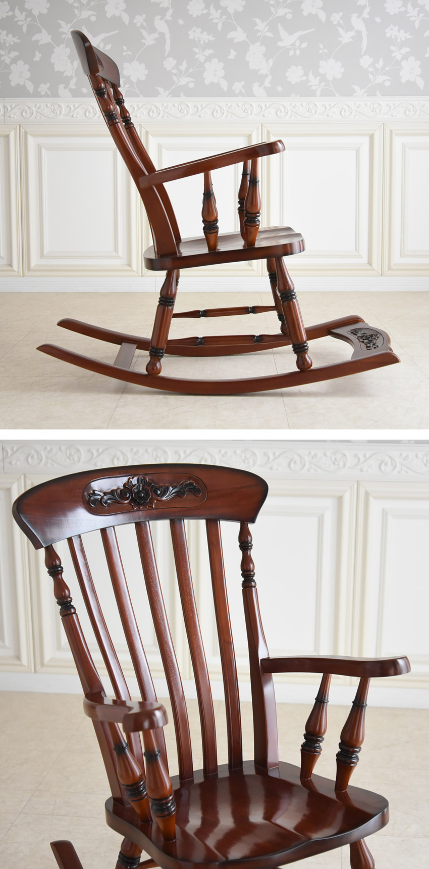 ロッキングチェア チェアー 木製 アンティークチェア 椅子 