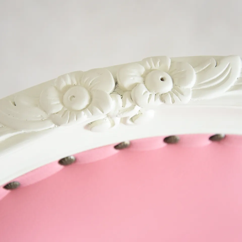 ロココ調 アントワネット ダイニングチェア ピンク 猫脚 画像8