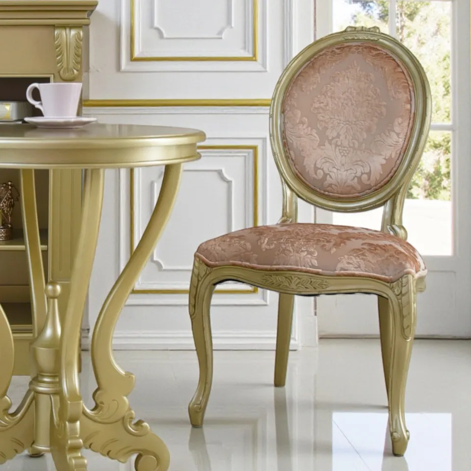 ヴェルサイユ ロワイヤル ゴールド ダイニングチェア 画像2