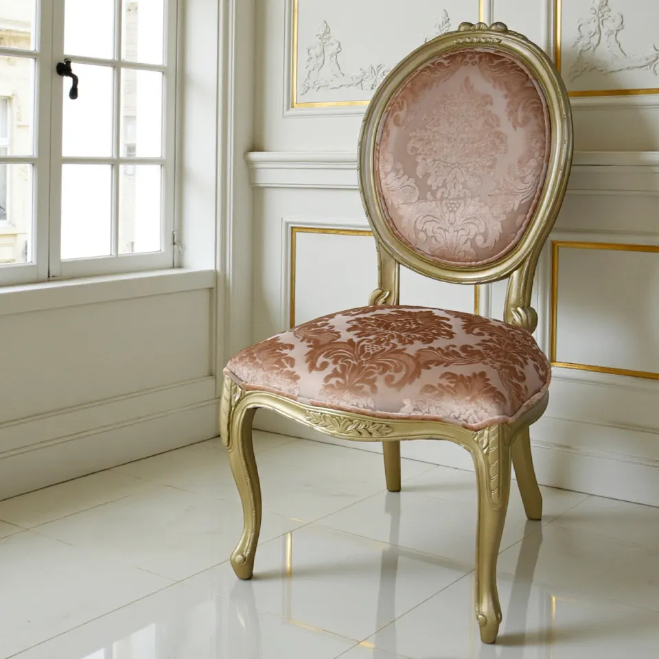 ヴェルサイユ ロワイヤル ゴールド ダイニングチェア 画像5