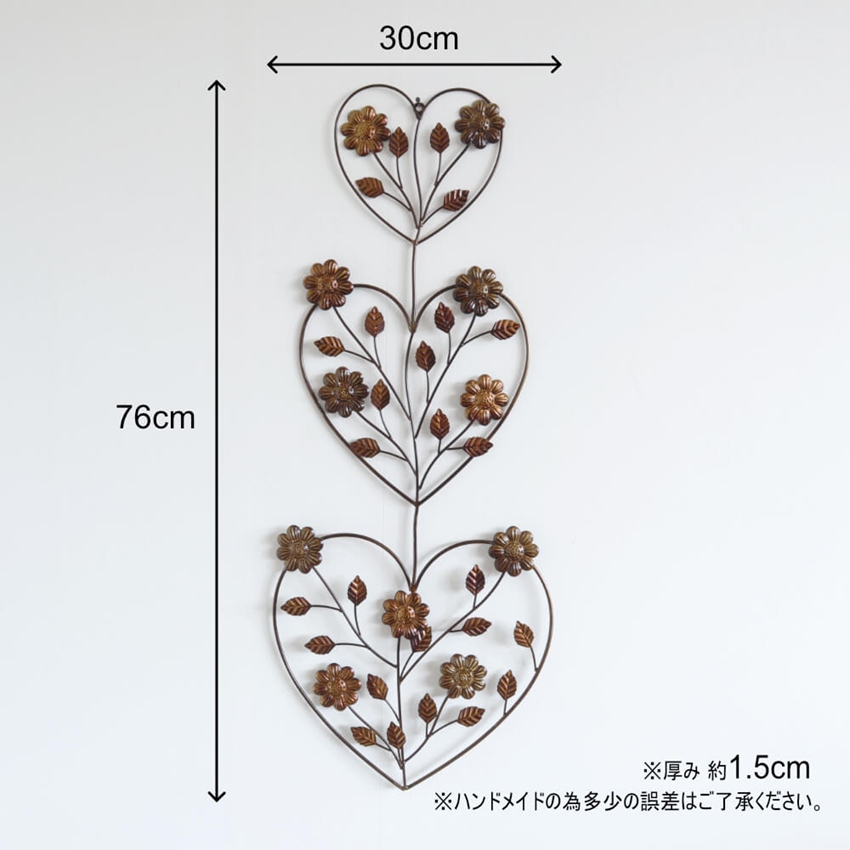 ガーデン雑貨　アイアン 壁飾り 壁掛けフラワーホルダー　アンティーク調