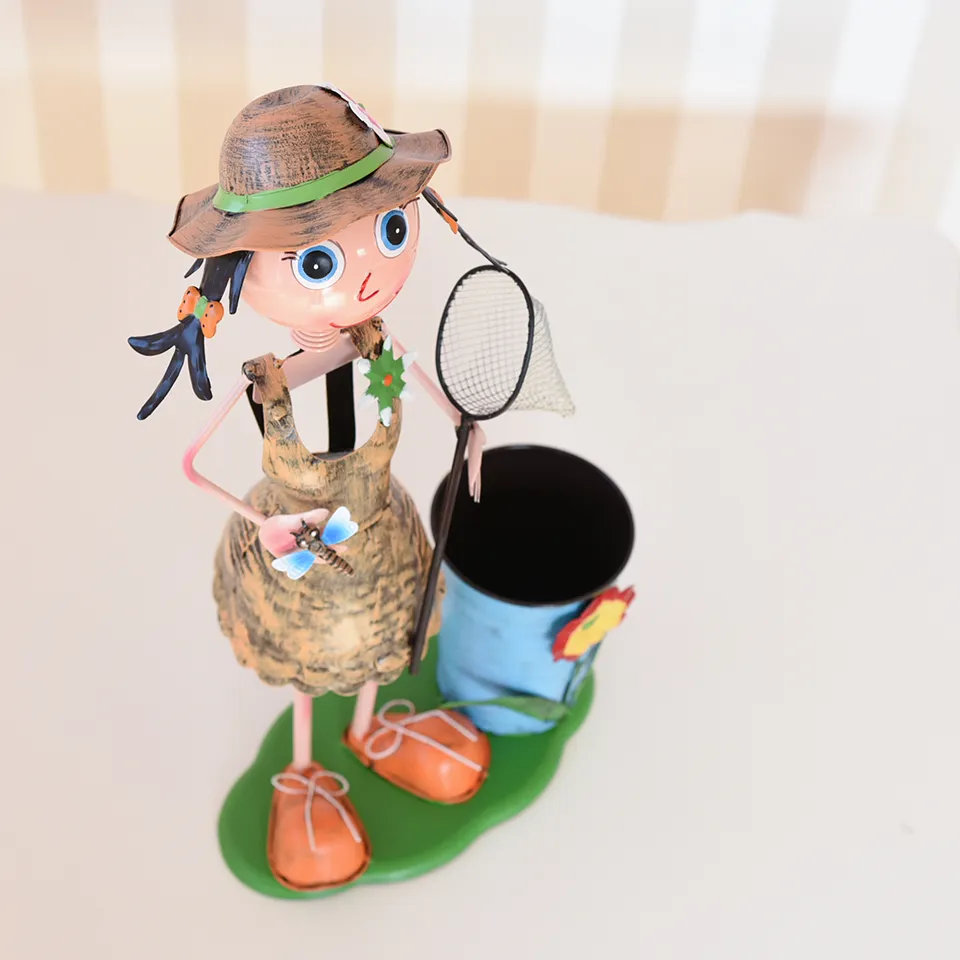 ヨーロピアン ガーデニング オブジェ 虫とり少女 画像15