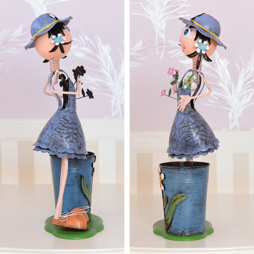 ヨーロピアン ガーデニング オブジェ 花便りの少女 画像5
