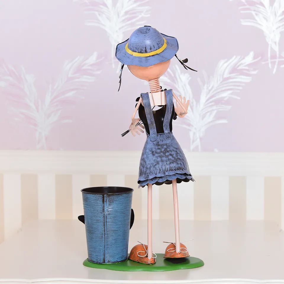 ヨーロピアン ガーデニング オブジェ 花便りの少女 画像6