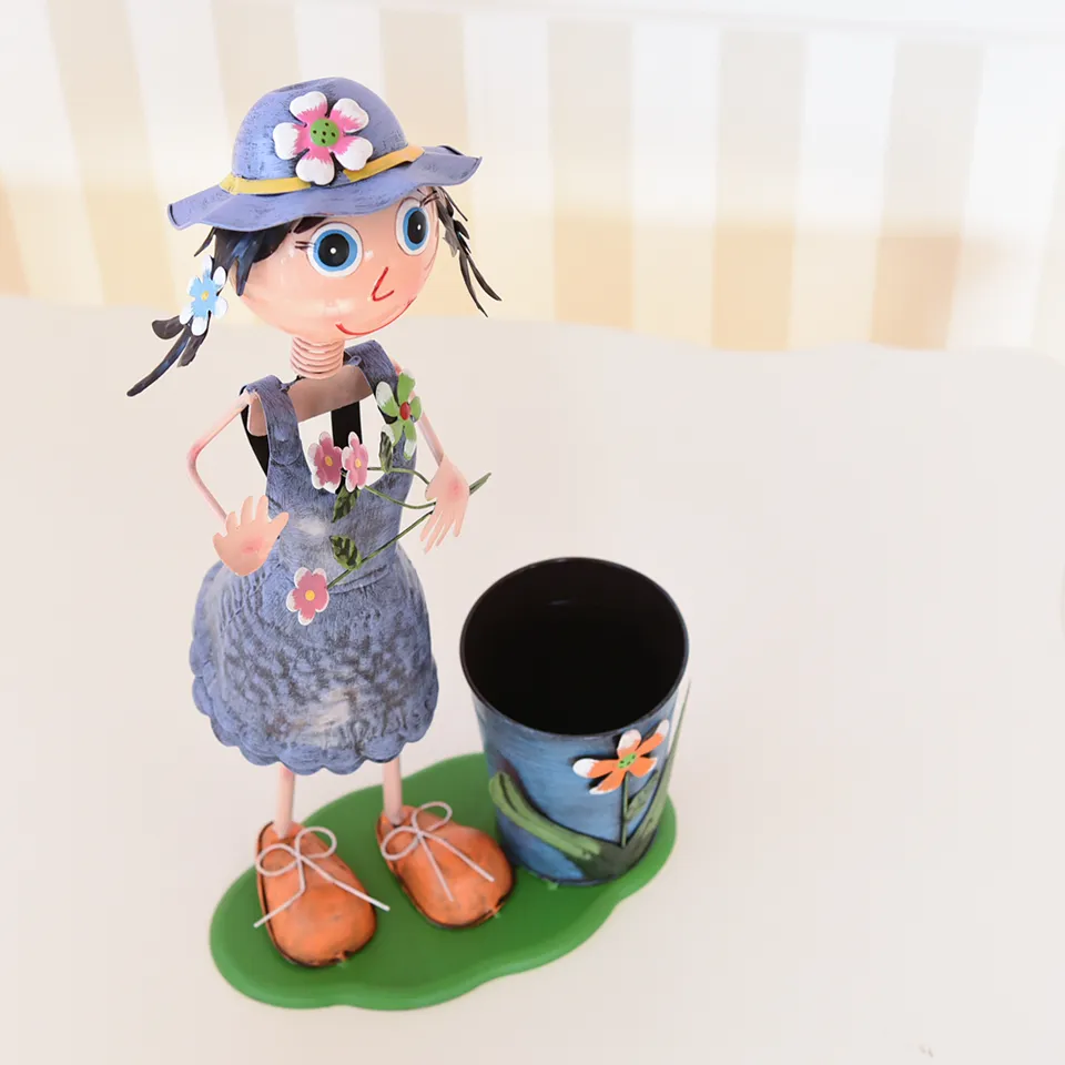 ヨーロピアン ガーデニング オブジェ 花便りの少女 画像15