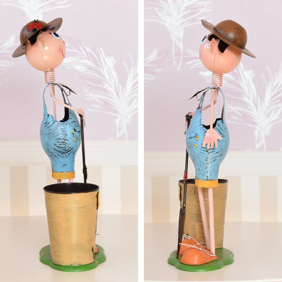 ヨーロピアン ガーデニング オブジェ 小さな庭師の少年 画像5