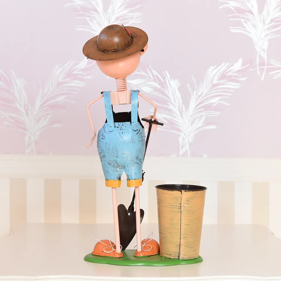 ヨーロピアン ガーデニング オブジェ 小さな庭師の少年 画像6