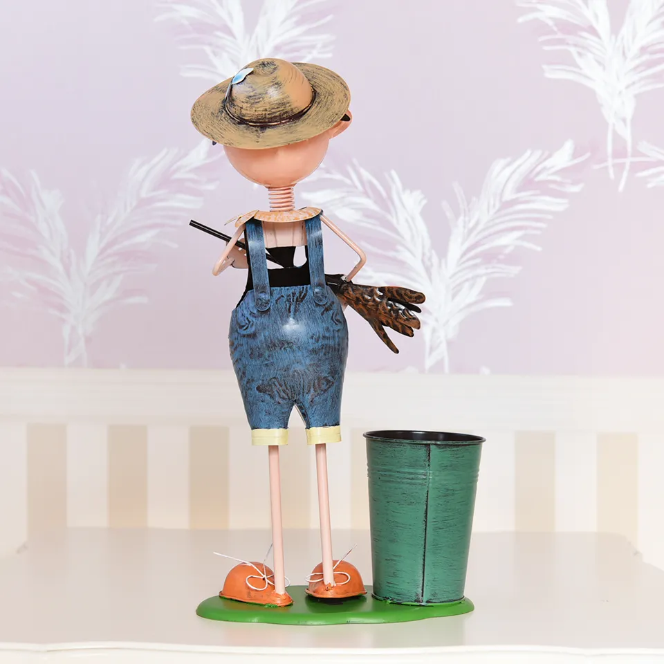 ヨーロピアン ガーデニング オブジェ 夕暮れのわんぱく少年 画像6