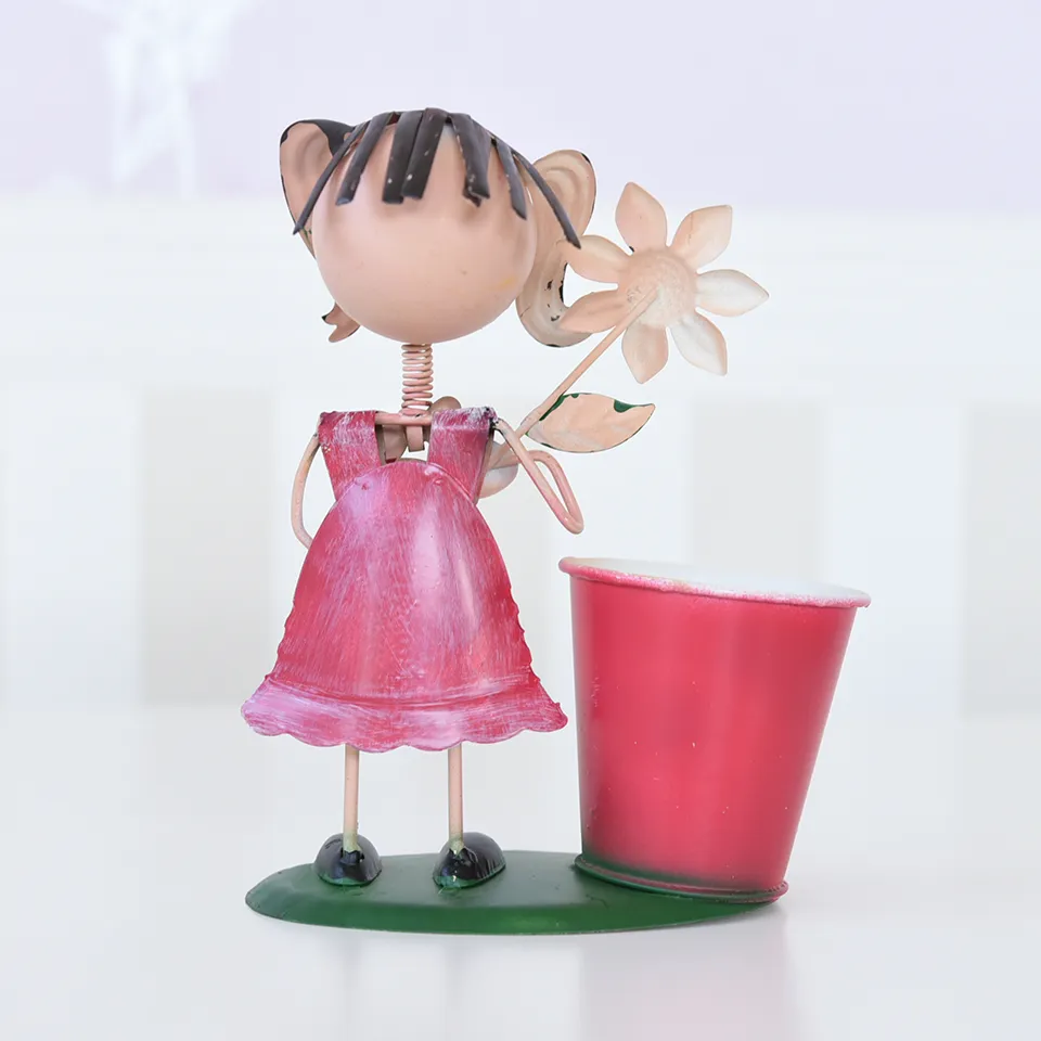 ヨーロピアン ガーデニング オブジェ ミニ ツインテール少女 画像7