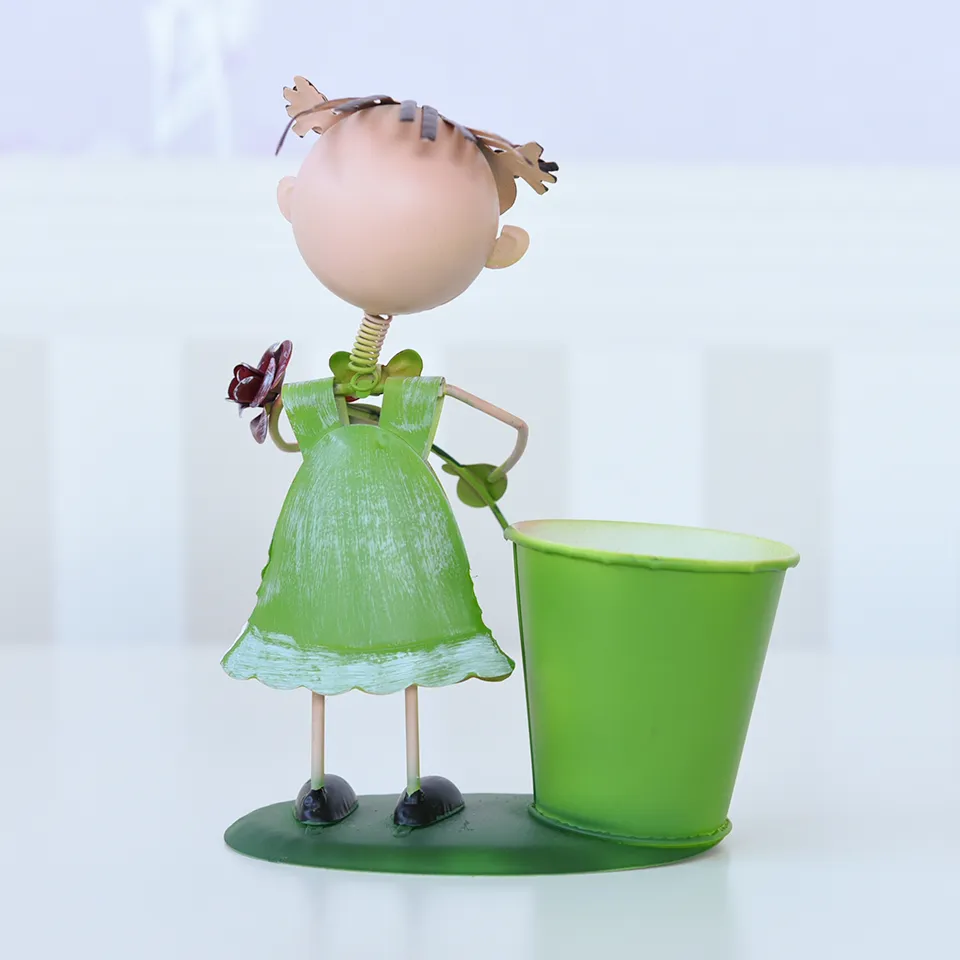 ヨーロピアン ガーデニング オブジェ ミニ ごきげんな少女 画像7