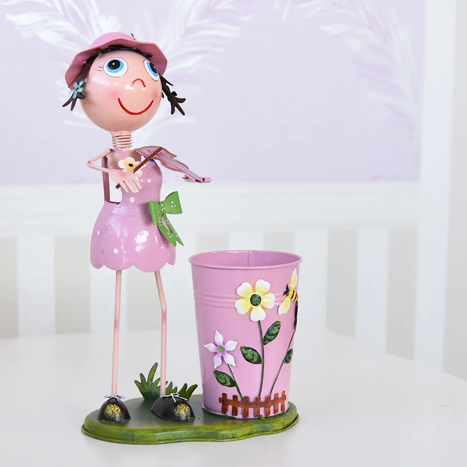 ヨーロピアン ガーデニング オブジェ バイオリンの少女 画像16