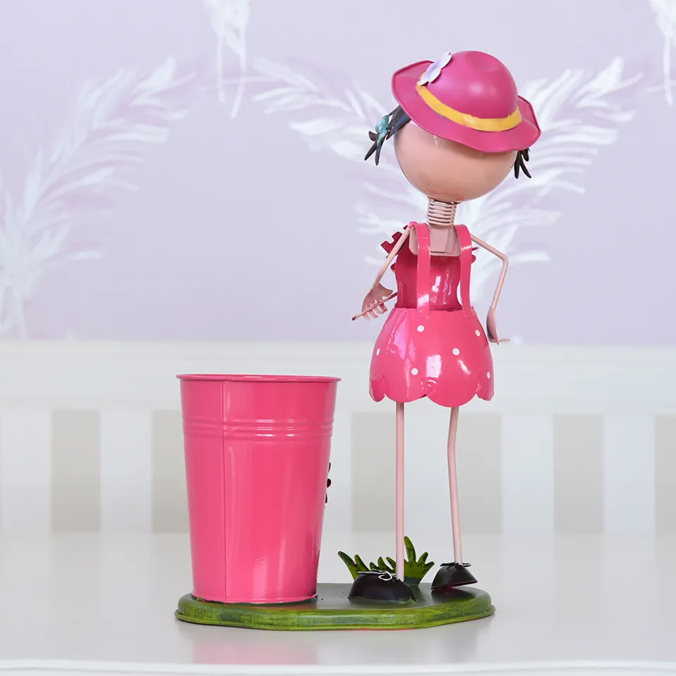 ヨーロピアン ガーデニング オブジェ WELCOMEの少女 画像6