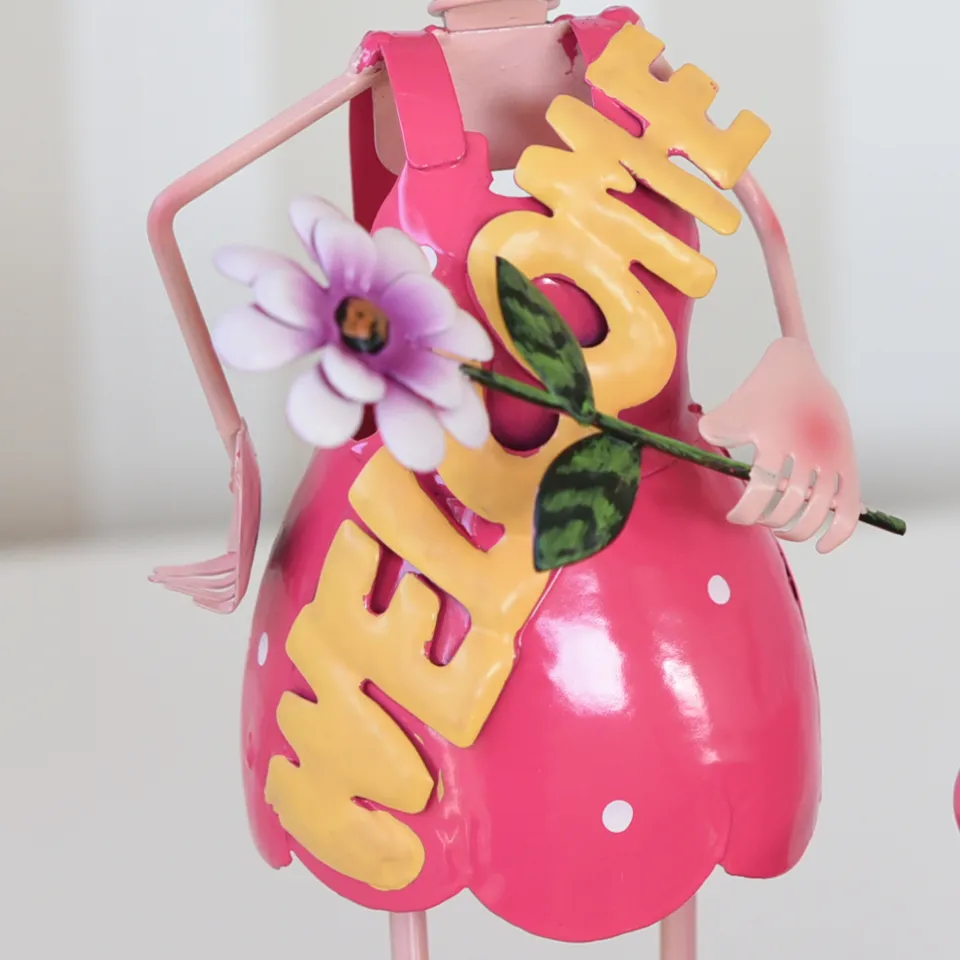 ヨーロピアン ガーデニング オブジェ WELCOMEの少女 画像10