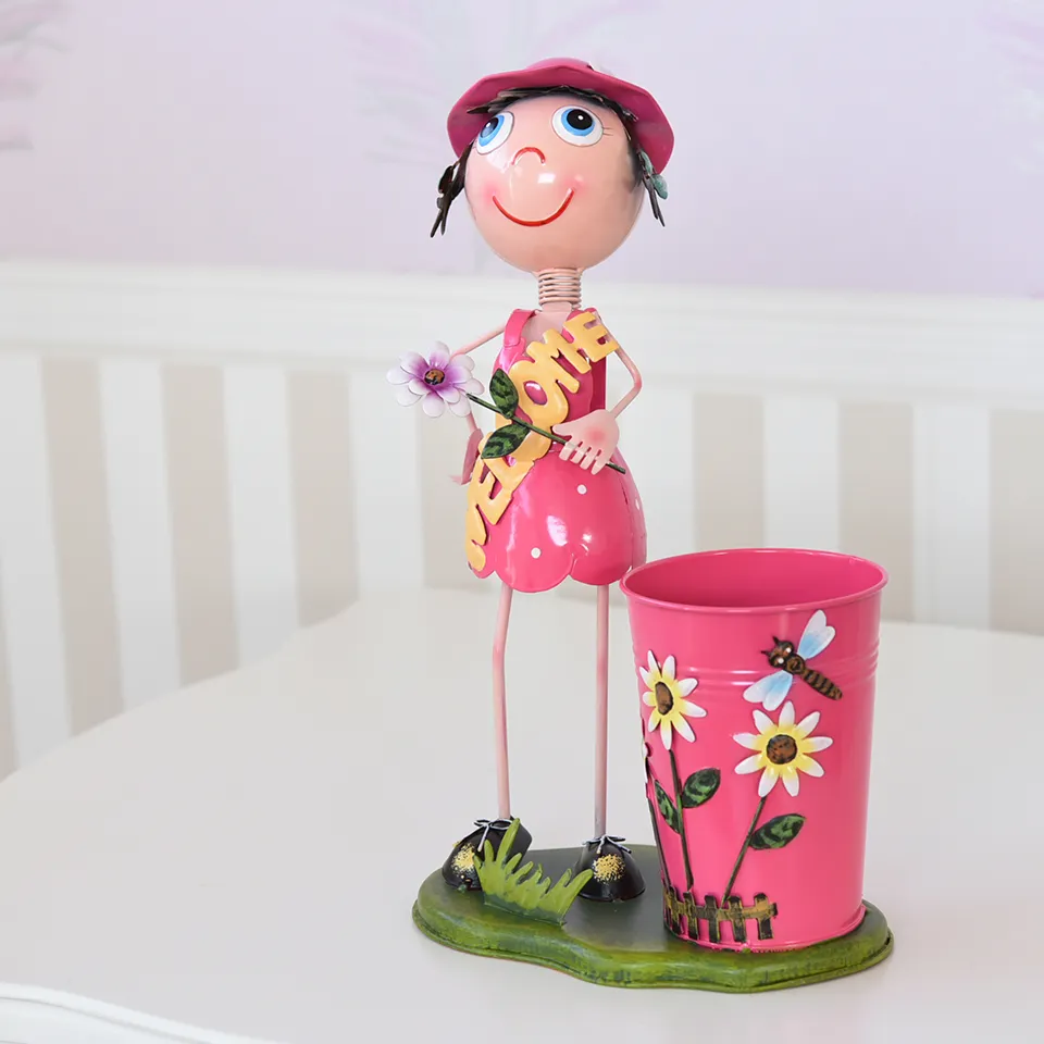 ヨーロピアン ガーデニング オブジェ WELCOMEの少女 画像16