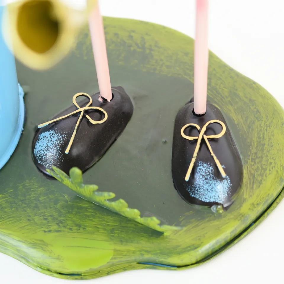 ヨーロピアン ガーデニング オブジェ ラッパの少年 画像11