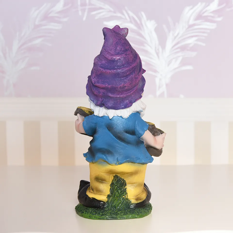 ガーデニング オブジェ ウェルカムドワーフ パープル 画像7