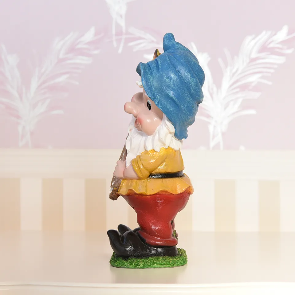 ガーデニング オブジェ ウェルカムドワーフ ブルー 画像5