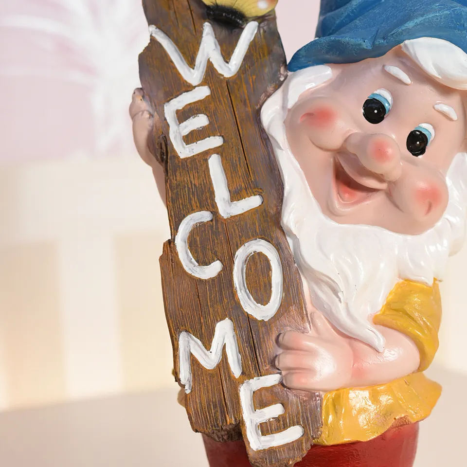 ガーデニング オブジェ ウェルカムドワーフ ブルー 画像10