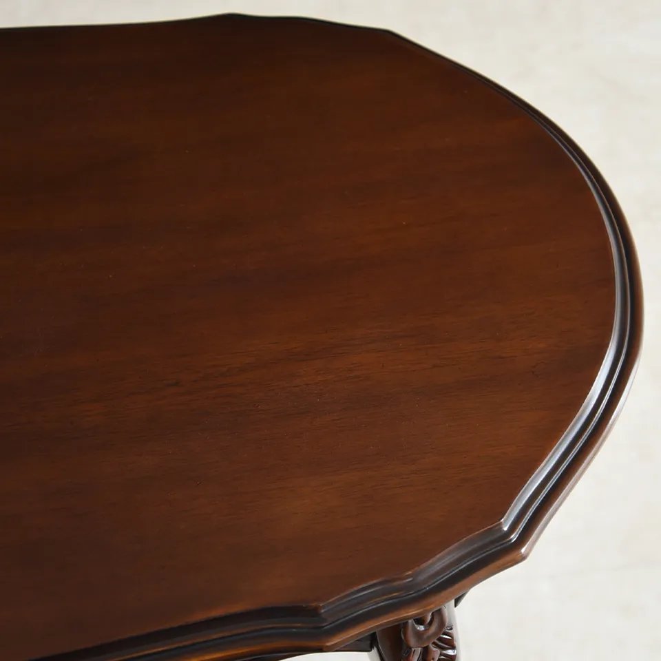 アンティーク調 センターテーブル 幅117cm マホガニー材 クラシック家具 画像6