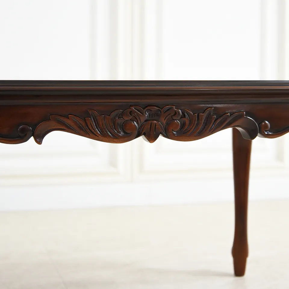 アンティーク調 センターテーブル 幅117cm マホガニー材 クラシック家具 画像8