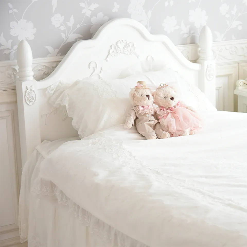 クリスマスまで限定 ロココ調 スノーホワイト ベッドルーム 3点パック 画像4