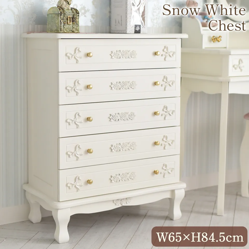 クリスマスまで限定 ロココ調 スノーホワイト ベッドルーム 3点パック 画像13