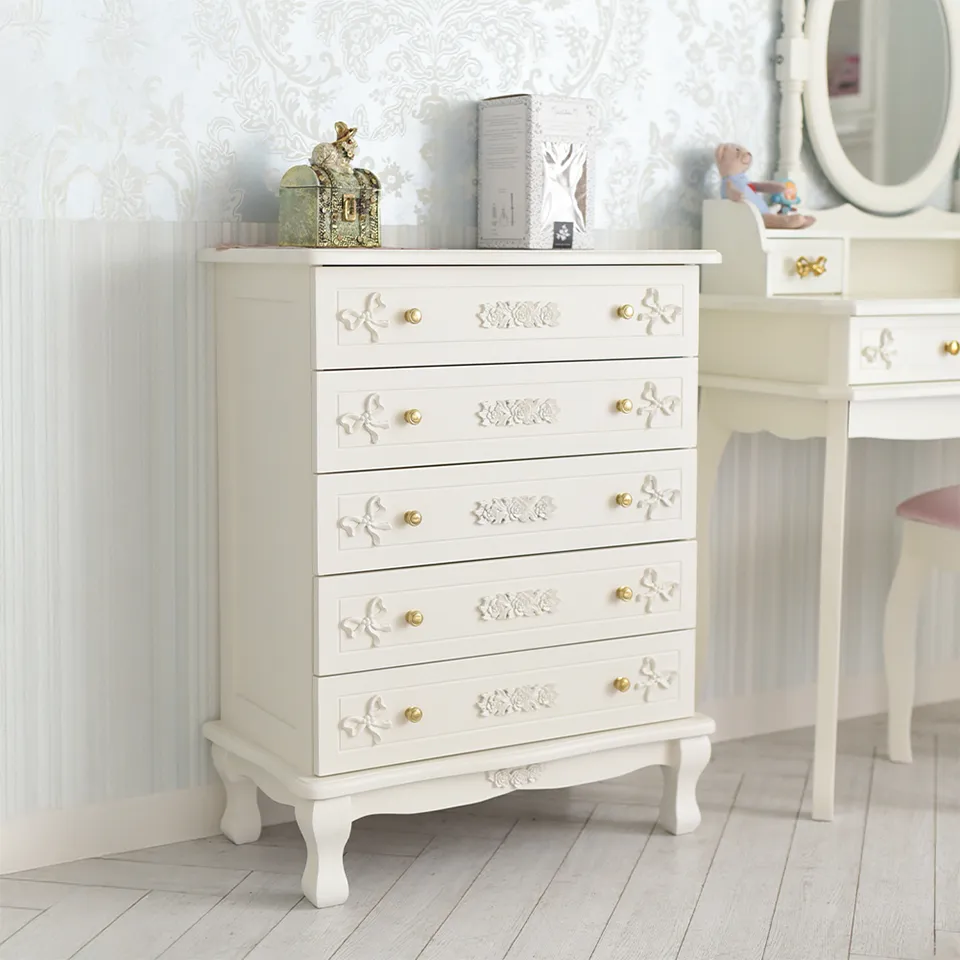 クリスマスまで限定 ロココ調 スノーホワイト ベッドルーム 3点パック 画像14