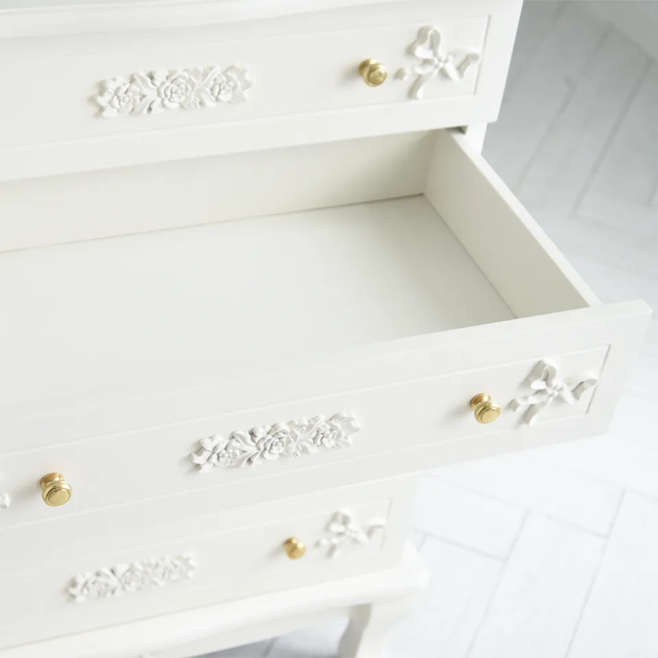 クリスマスまで限定 ロココ調 スノーホワイト ベッドルーム 3点パック 画像16