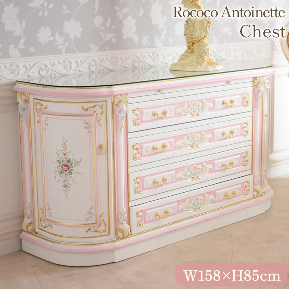 クリスマスまで限定 ロココ調 ベッドルーム 4点パック 画像10