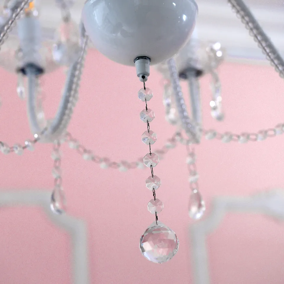 ロココ調 シャンデリア 12灯 ホワイト 画像7