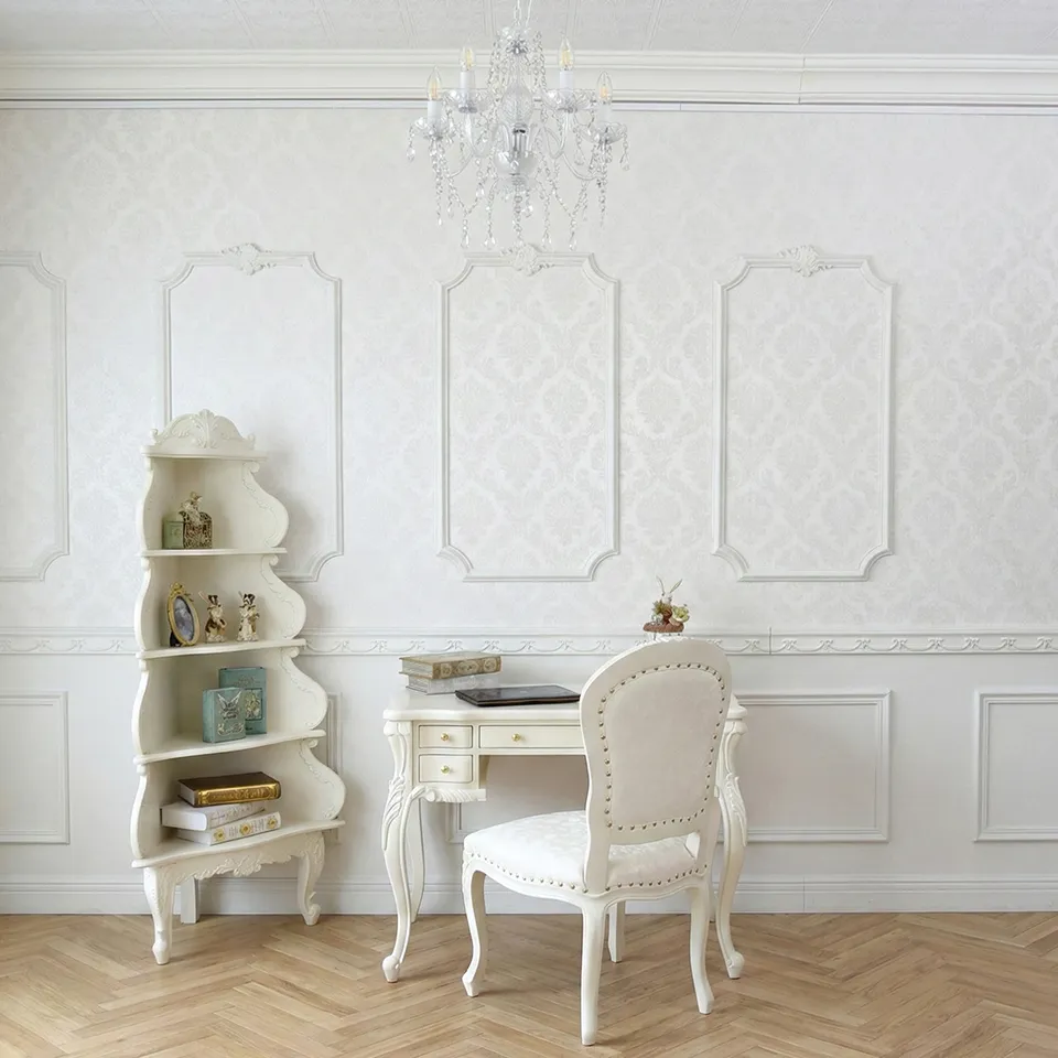 ロココ調 シャンデリア 5灯 ホワイト 画像10