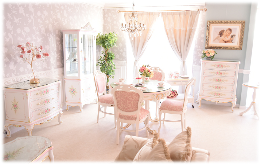 期間限定お試し価格 カウンターキャビネット4D プリンセスROCOCO