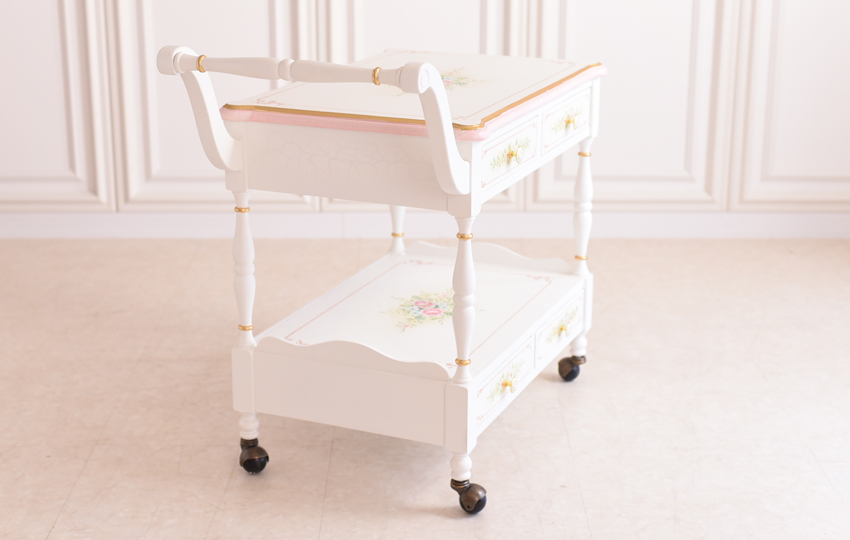 ROCOCO アントワネット キッチンワゴン 幅90cm【送料無料/設置サービス付】 | ロココ調家具通販「ベベインポート」