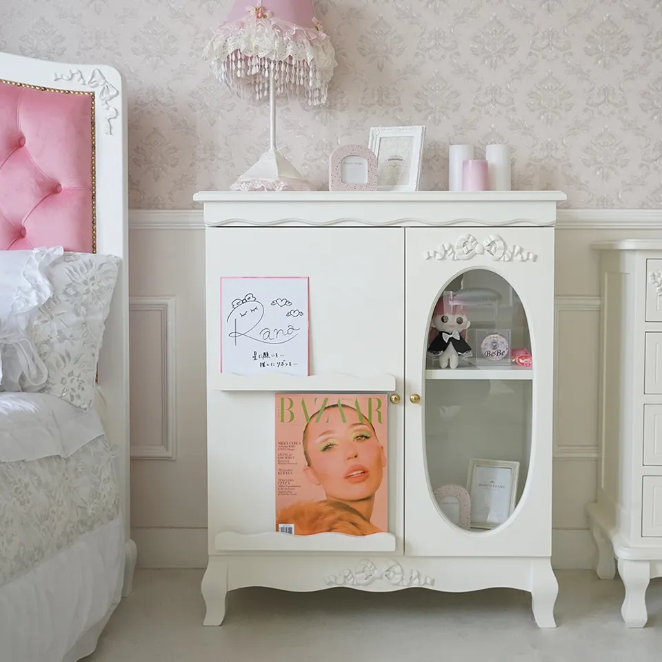 姫系ロココ調 ベッドルーム4点セット 白家具 ステラリボン 画像8