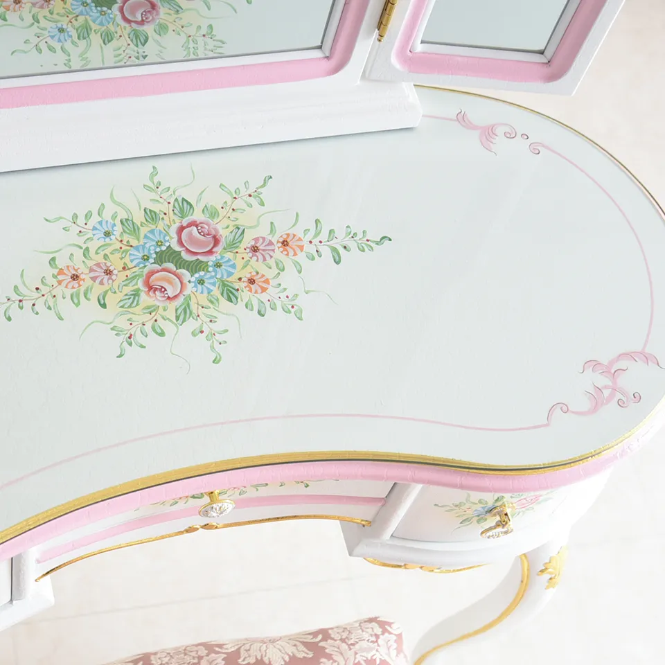 ロココ調 ROCOCOアントワネット ベッドルーム3点セット 画像9