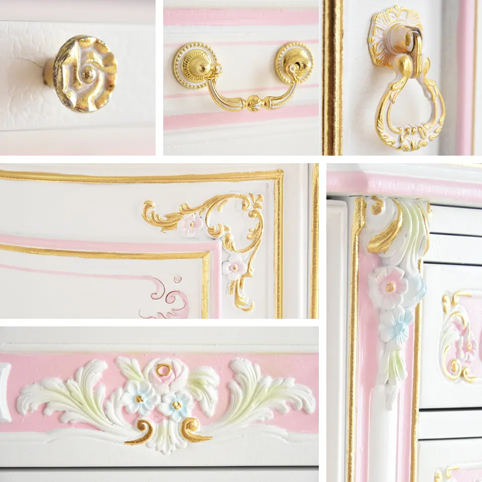 ロココ調 ROCOCOアントワネット ベッドルーム3点セット 画像10