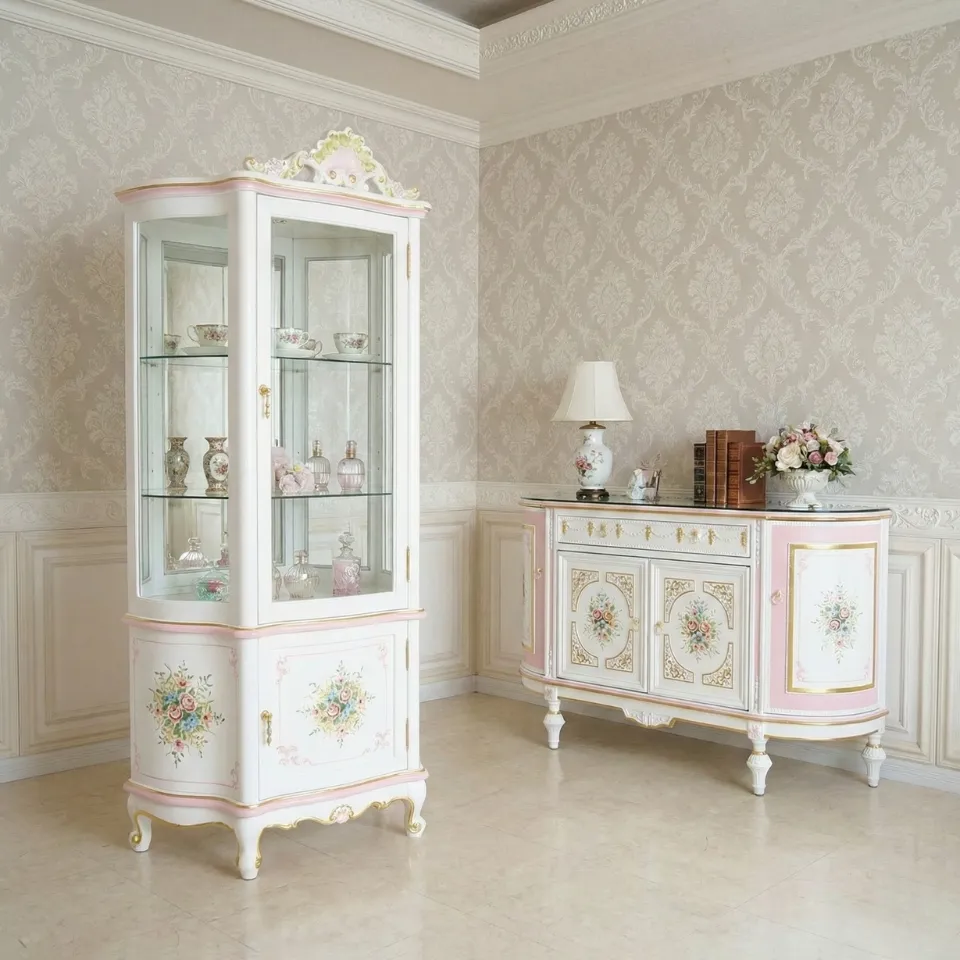 ロココ調 ROCOCOアントワネット 収納家具2点セット 画像2