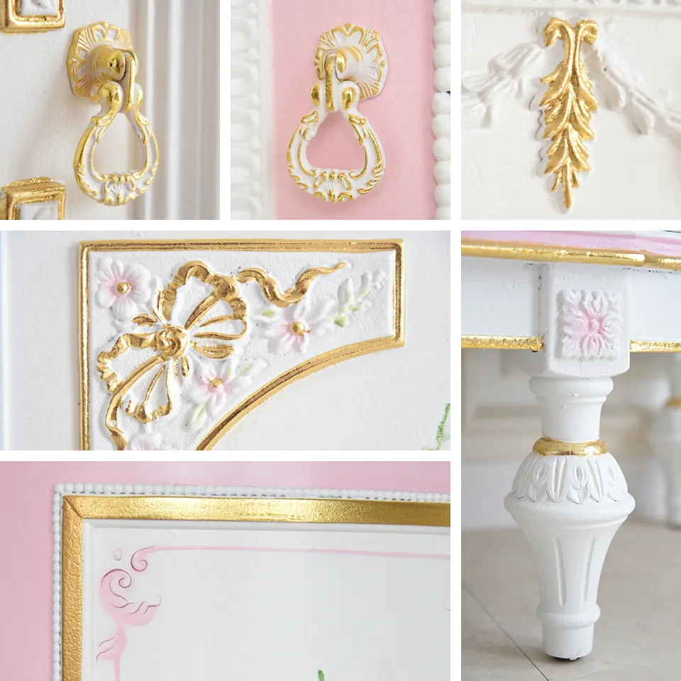 ロココ調 ROCOCOアントワネット 収納家具2点セット 画像10