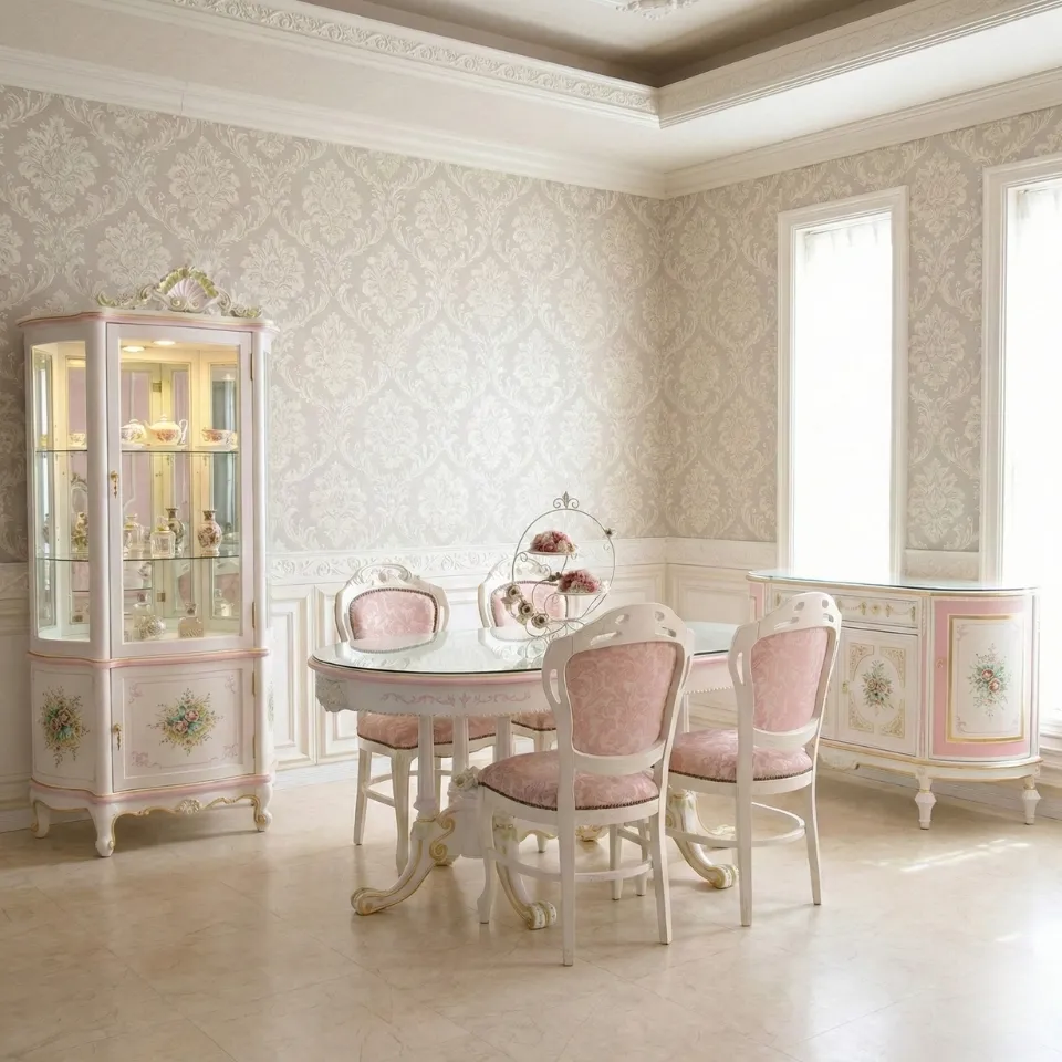 ロココ調 ROCOCOアントワネット 収納家具2点セット 画像12