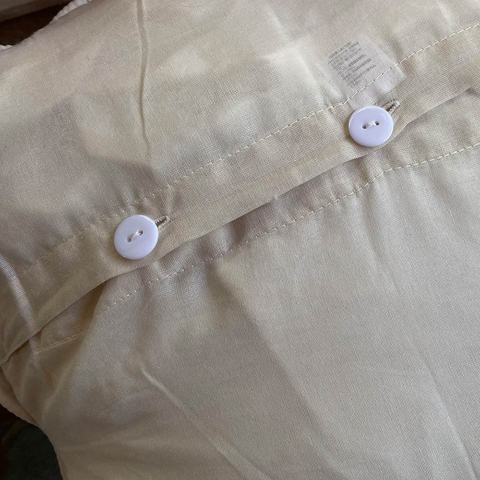 クッションカバーのみ キルト ベージュ 布製 インテリア雑貨 画像3