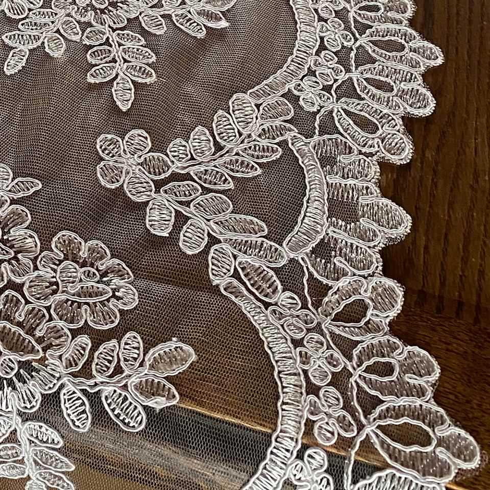 テーブルセンター 敷物 ファブリック レース 刺繍 インテリア雑貨 画像3