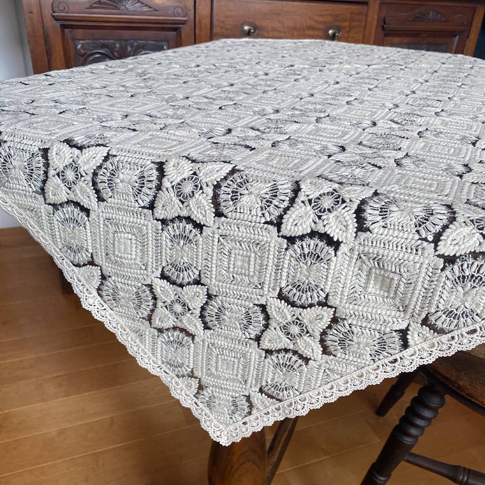 フロコンドネージュ テーブルクロス 90×90cm 画像5