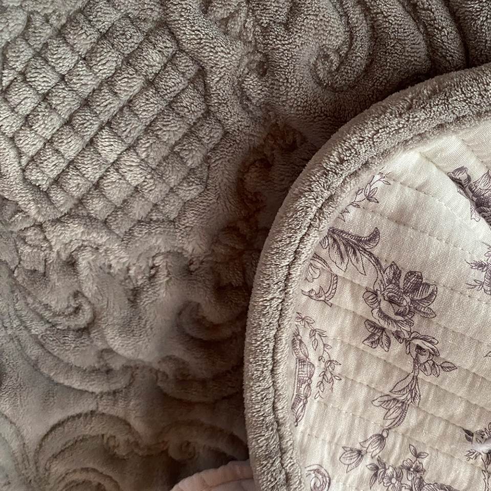 マルチカバー シルバーグレー 布製 リバーシブル インテリア雑貨 画像2