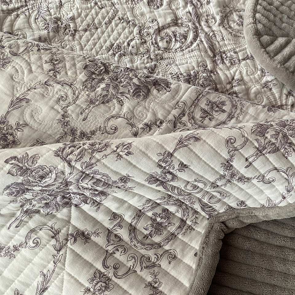 マルチカバー シルバーグレー 布製 リバーシブル インテリア雑貨 画像3