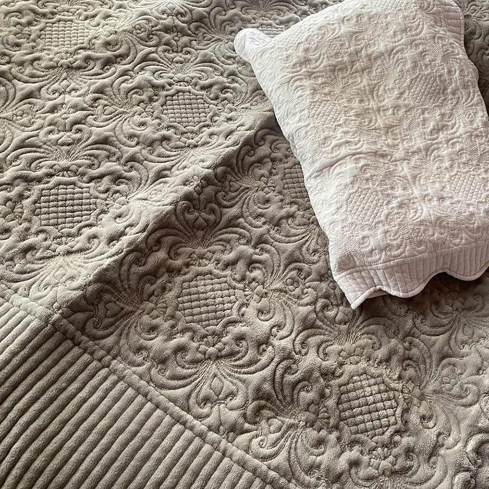 マルチカバー シルバーグレー 布製 リバーシブル インテリア雑貨 画像4