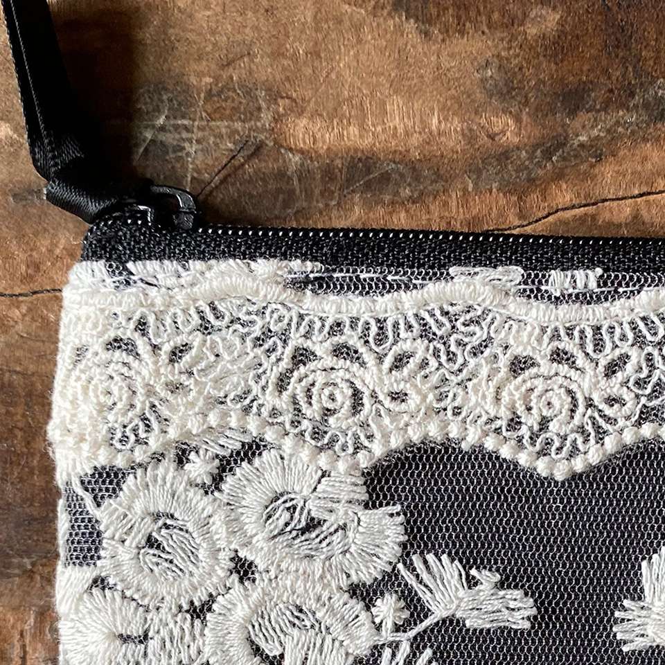 ミニティッシュケース＆ポーチ レース 刺繍 ファッション雑貨 画像3